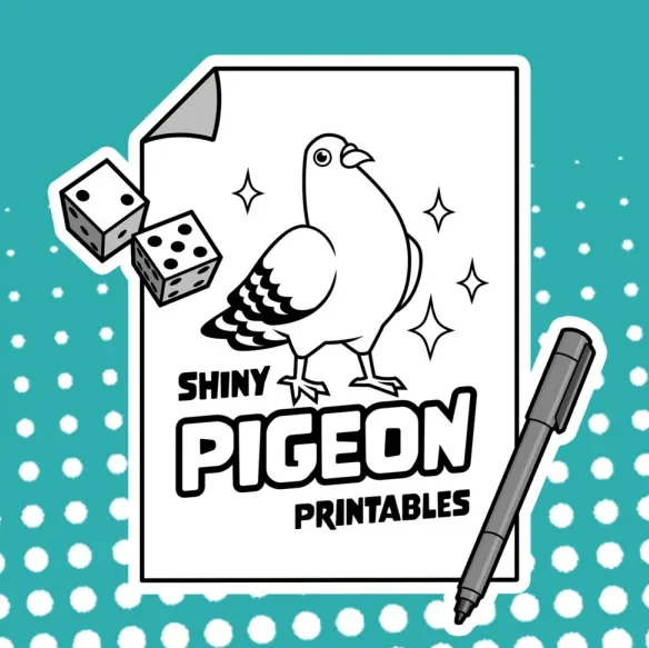 Shiny Pigeon Printables